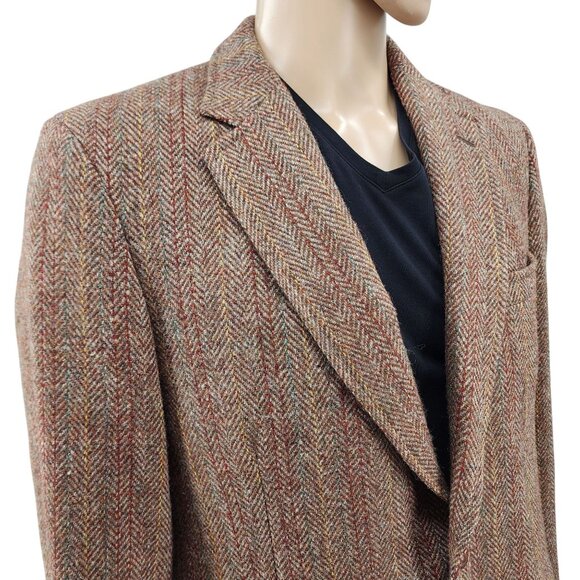 Lands End Charter Collection Vintage Harris Tweed Blazer, Men's 42R - Picture 1 of 12